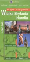 Okładka książki Wielka Brytania Irlandia Mapa drogowa