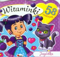 Okładka książki Witaminki Jagódka + 55 naklejek
