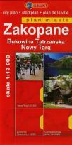Opakowanie Zakopane Bukowina Tatrzańska Nowy Targ plan miasta