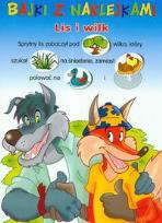 Okładka książki Bajki z naklejkami Lis i wilk