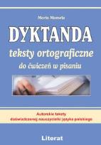 Okładka książki Dyktanda teksty ortograficzne do ćwiczeń w pisaniu