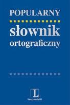 Okładka książki J. polski popularny słownik ortograficzny  ''L