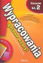 Okładka książki Język Polski LO Wypracowania 2 got. wzory GREG