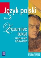 Okładka książki J.polski LO Zrozumieć tekst 3 WSiP