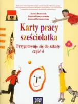 Okładka książki Karty pracy sześciolatka Przygotowuję się do szkoły część 4