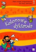Okładka książki Kolorowe dyktanda 1