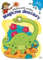 Okładka książki Malowanki wodne. Magiczne dinozaury