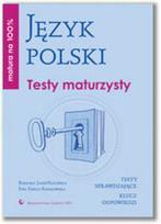 Okładka książki Matura na 100% język polski testy maturzysty PWN