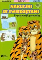 Okładka książki Naklejki ze zwierzętami Poznaj naszą gromadkę