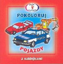 Okładka książki Pokoloruj - pojazdy