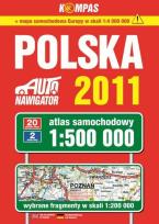 Okładka książki Polska Atlas samochodowy