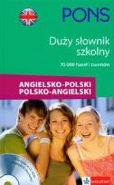 Okładka książki PONS Duży słownik szkolny angielsko-polski, polsko-angielski z płytą CD
