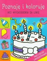 Okładka książki Przyjęcie urodzinowe Poznaję i koloruję bez wychodzenia za linię