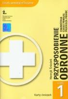 Okładka książki Przysposobienie obronne Karty ćwiczeń Część 1