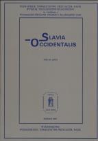 Opakowanie Slavia Occidentalis 64/2007