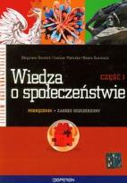 Okładka książki Wiedza o społeczeństwie podręcznik część 1 zakres rozszerzony