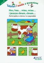 Okładka książki Zabawa i nauka z krasnalami  Hau, hau.... Miau. Miau... 4 lata