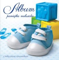 Okładka książki Album pamiątka maluszka - niebieska