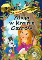Okładka książki Bociek Wojtek opowiada Alicja w Krainie Czarów z płytą CD