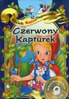 Okładka książki Bociek Wojtek opowiada Czerwony Kapturek z płytą CD