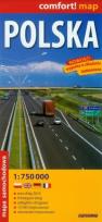 Okładka książki Comfort!map Polska 1:750 000