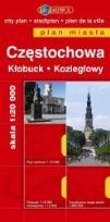 Okładka książki Częstochowa. Kłobuck. Koziegłowy. plan miasta