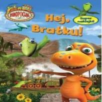 Okładka książki Dinopociąg Hej, Bratku! Super naklejki