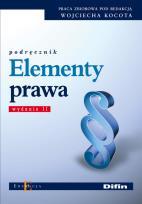 Okładka książki Elementy prawa DIFIN