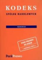 Okładka książki Kodeks 1 września 2011 - sp. handl. br PARK/PWN