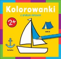 Okładka książki Kolorowanki z grubym obrysem - W podróży