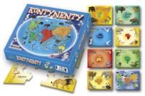 Okładka książki Kontynenty - układanka edukacyjna  AXEL