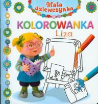 Okładka książki Mała dziewczynka kolorowanka - Liza