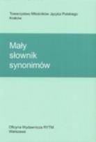 Okładka książki Mały słownik synonimów
