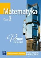 Okładka książki Matematyka LO Poznać... 3 podr Z.P+R wyd.2011 WSiP