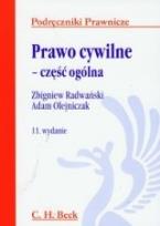 Okładka książki Prawo cywilne - część ogólna