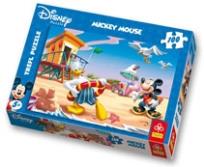 Okładka książki Puzzle 100 Myszka Miki Nauka pływania TREFL