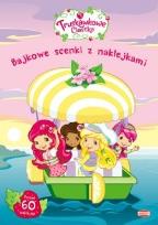 Okładka książki Truskawkowe Ciastko Bajkowe scenki z naklejkami