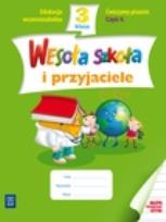 Okładka książki Wesoła szkoła i przyjaciele 3/4 ćw. pisanie WSiP