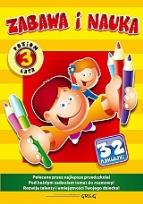 Okładka książki Zabawa i nauka (poziom: 3 lata) +32 naklejki Greg