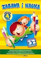 Okładka książki Zabawa i nauka (poziom: 4 lata) +32 naklejki Greg