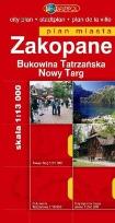Okładka książki Zakopane Bukowina Tatrzańska Nowy Targ plan miasta