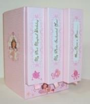 Okładka książki Albumy na zdjęcia dla dziewczynki. Pakiet pudełko