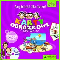 Okładka książki Angielski dla dzieci Karty obrazkowe Czas wolny + CD