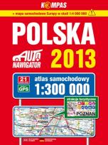 Okładka książki Atlas samochodowy 1:300 000  Polska 2013