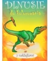 Okładka książki Dinusie. Kolorowanki z naklejkami
