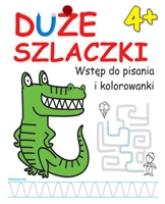 Okładka książki Duże szlaczki. Wstęp do pisania i kolorowania 4+