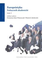 Okładka książki Europeistyka Podręcznik Akademicki T.1