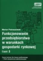 Okładka książki Funk. przeds. w warunkach gosp. cz.3 ćw eMPi2 WZ