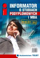 Okładka książki Informator o studiach podyplomowych i MBA 2012/2013