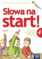 Okładka książki J. Polski SP 4 Słowa na start ćw. cz.2  w.2012 NPP
